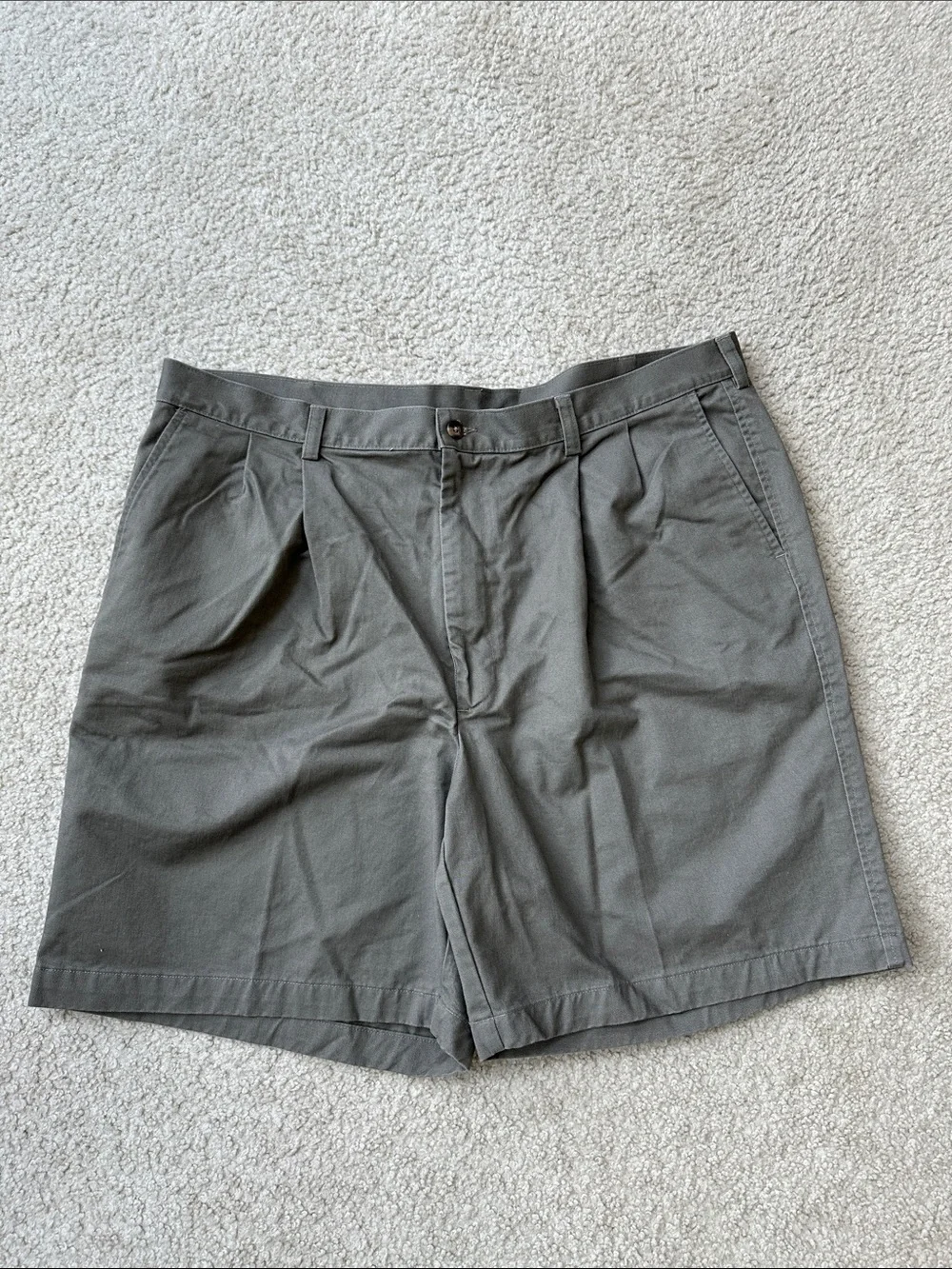 Haggar Men's Olive Cotton Shorts
